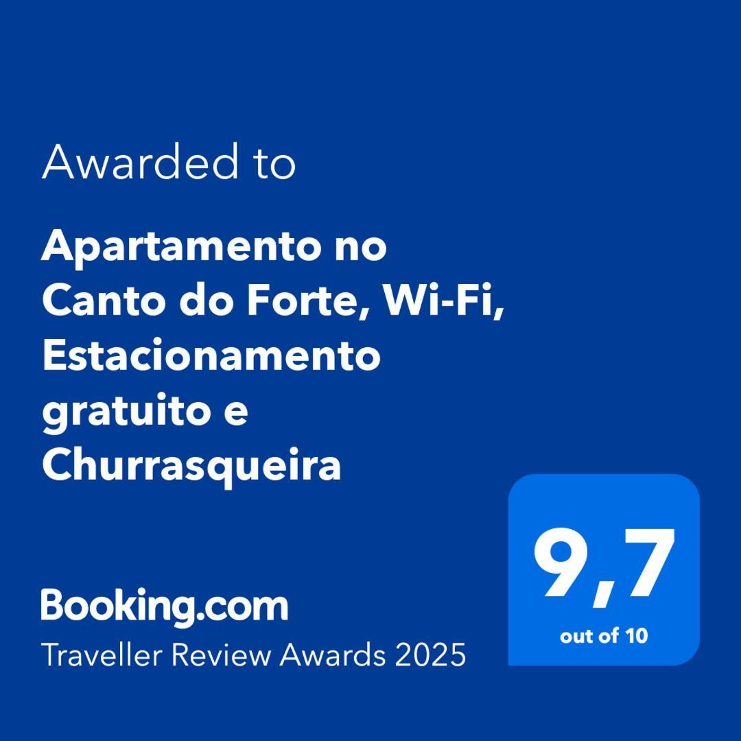 Apartamento No Canto Do Forte, Wi-Fi, Estacionamento Gratuito E Churrasqueira Praia Grande  Luaran gambar
